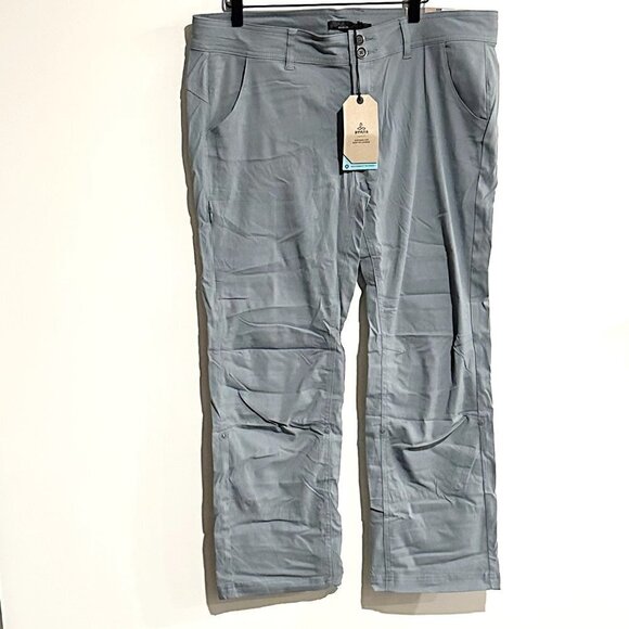 NWT Prana Halle Straight Pant - Short Inseam in Smoky Blue - Size 16 - Picture 2 of 11